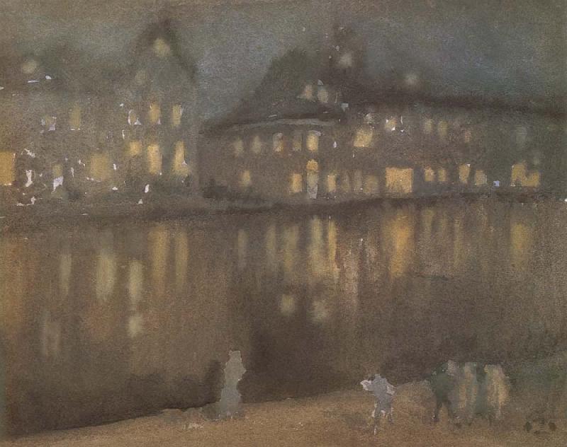 James Mcneill Whistler Grand Canal Amsterdam oil painting image